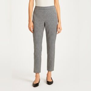 Brooks Brothers tailored stretch cotton gingham ankle pants size 6